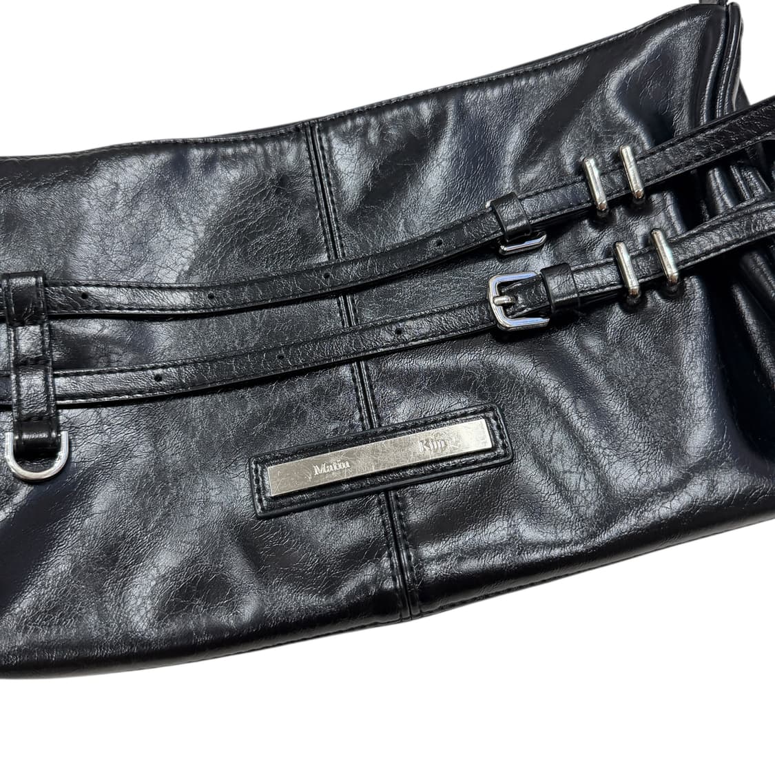 마뗑킴 더블 벨티드 스트랩 미니백 블랙 상품이미지7