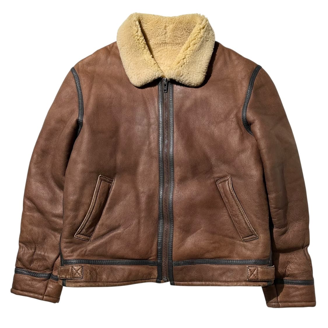 램스킨 시어링 B-3 무스탕 봄버 자켓 상품이미지2