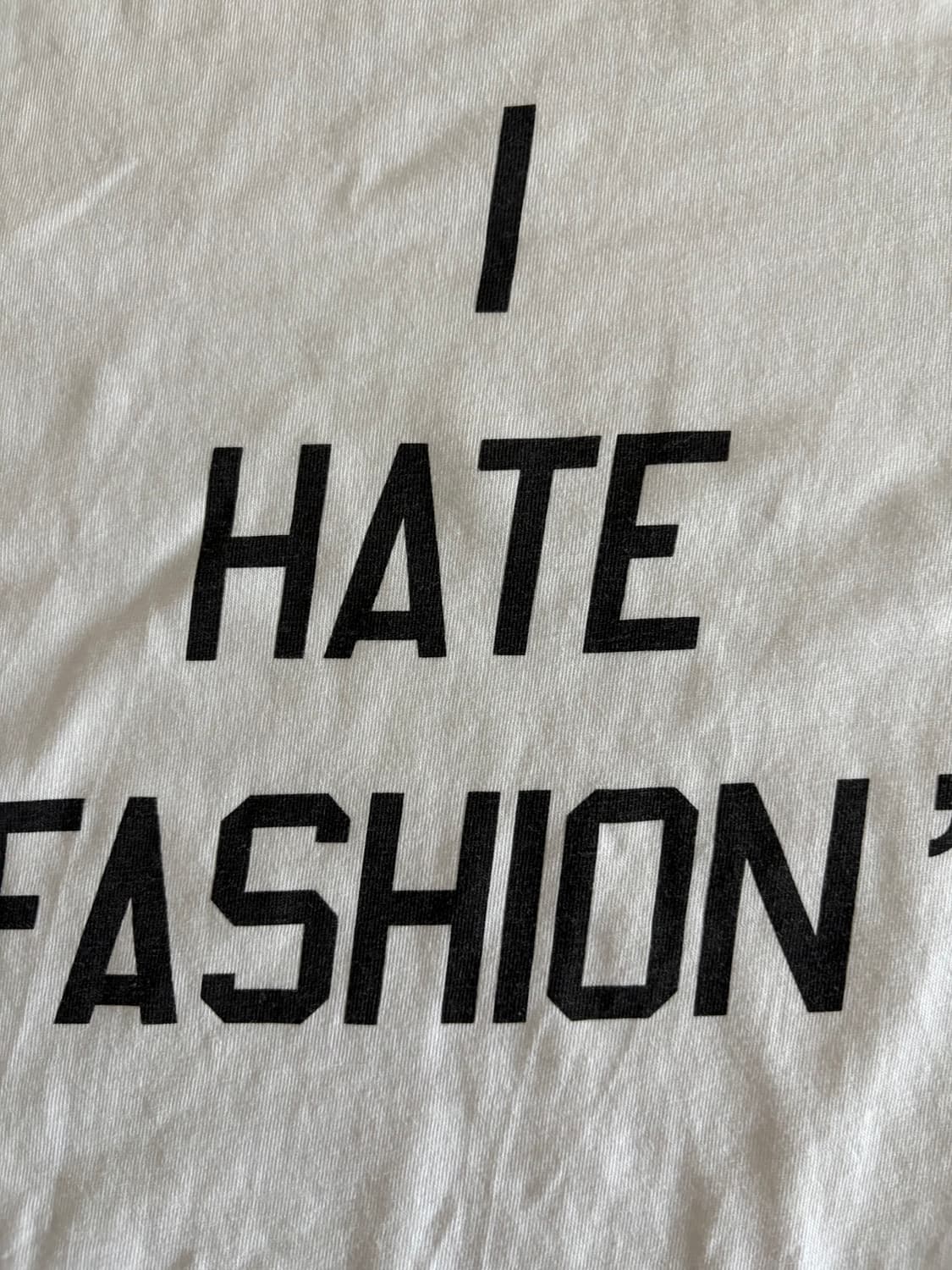 써네이 i hate fashion 티셔츠 (L) 상품이미지2