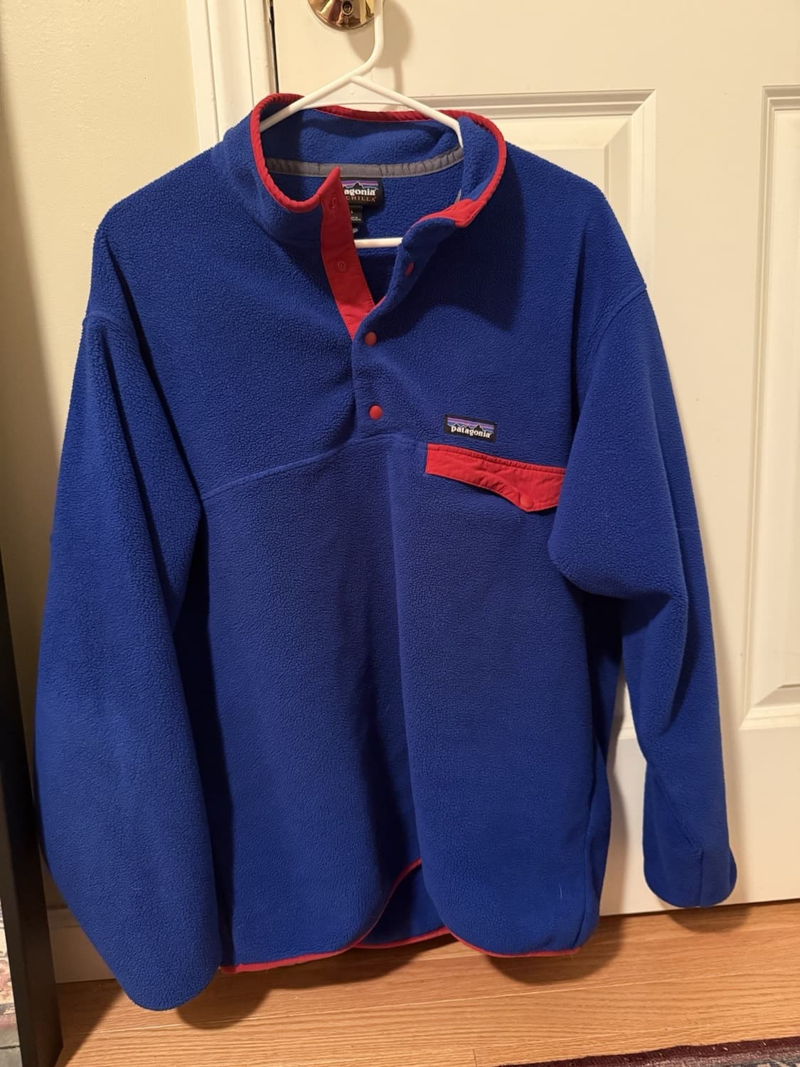 10s 파타고니아 신칠라 스냅-T 블루/레드 상품이미지1