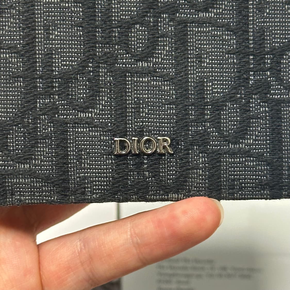 [풀구성] 디올 오블리크 반지갑 블랙 상품이미지3