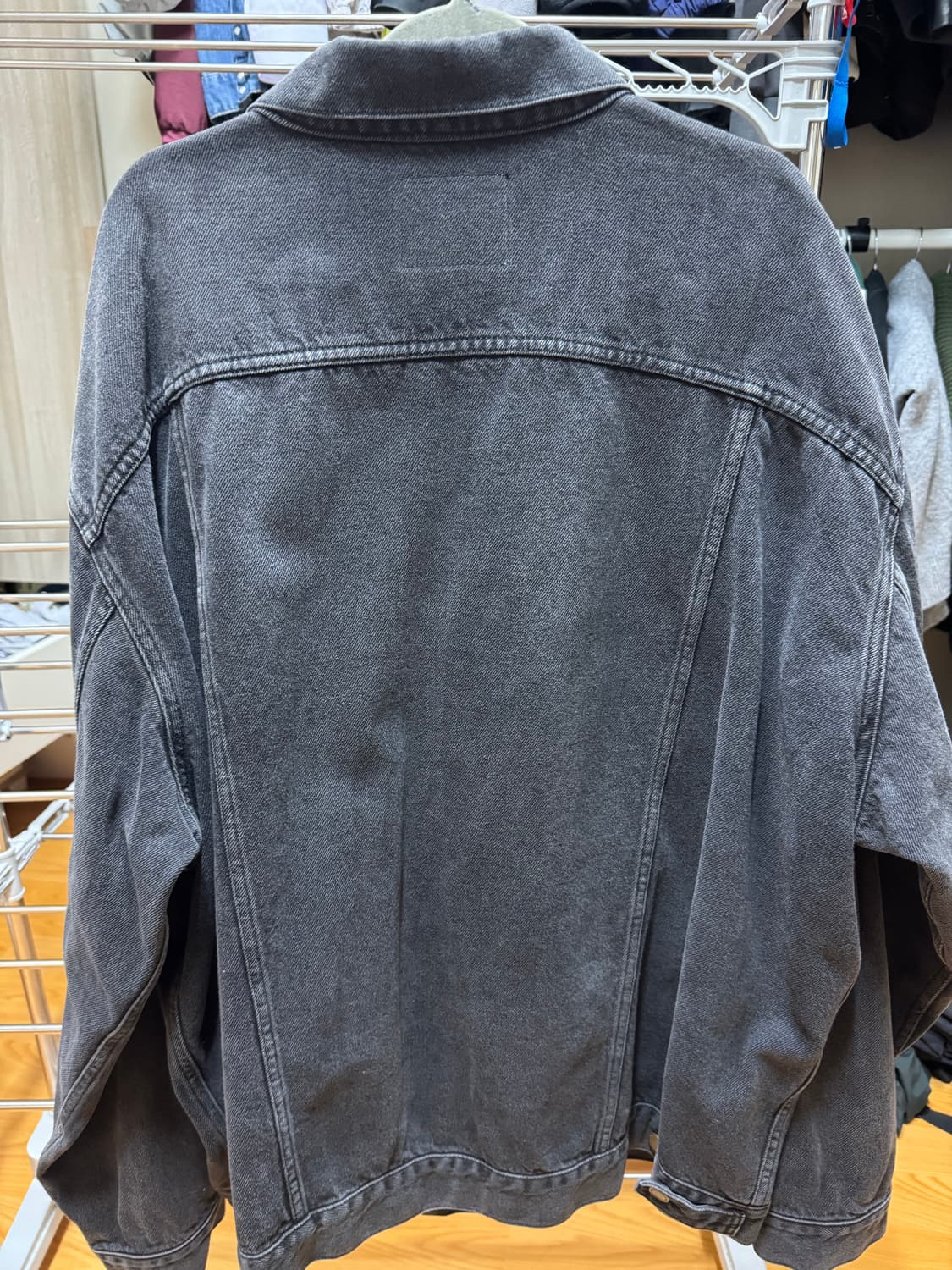 모드나인 흑청 데님자켓 M 상품이미지2