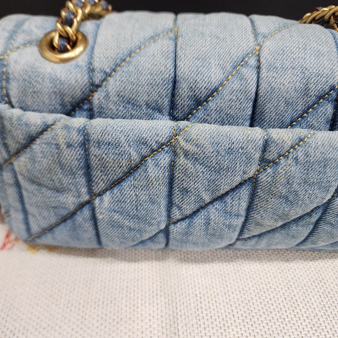 코치 데님 태비 20 숄더백 새제품 오염있음 상품이미지2