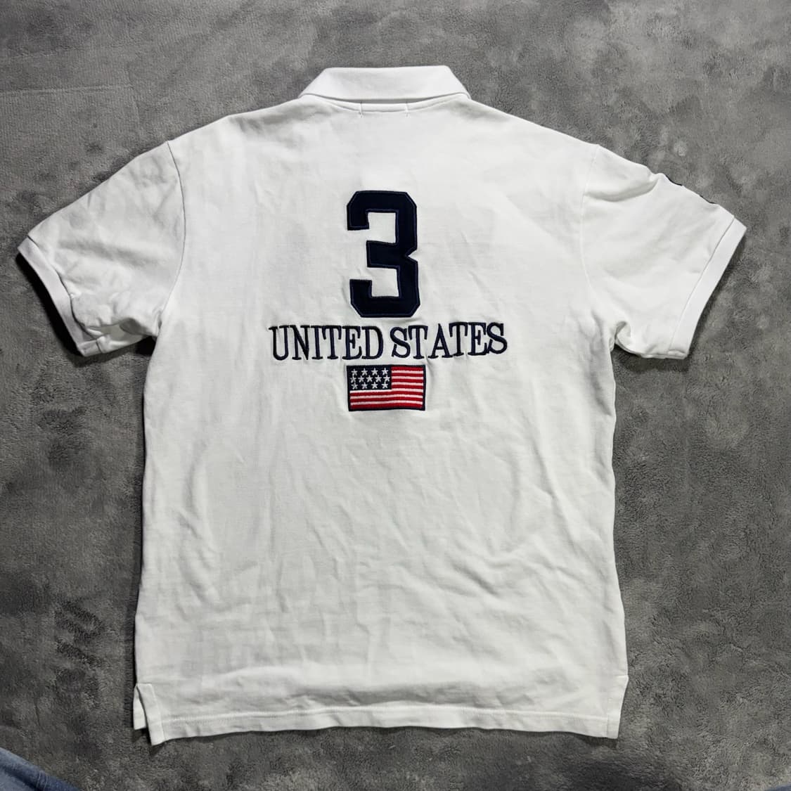 폴로랄프로렌 빅포니 USA 미국 화이트 반팔 카라티 상품이미지4