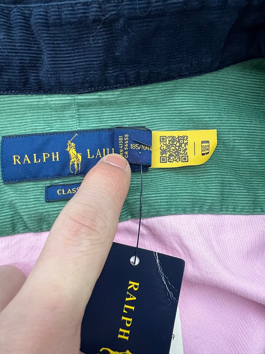 랄프로렌 컬러 블락 버튼다운 멀티 셔츠 상품이미지8