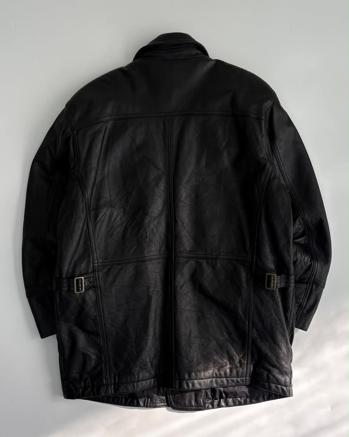 [M] 일본빈티지 양가죽 레더 자켓 상품이미지3