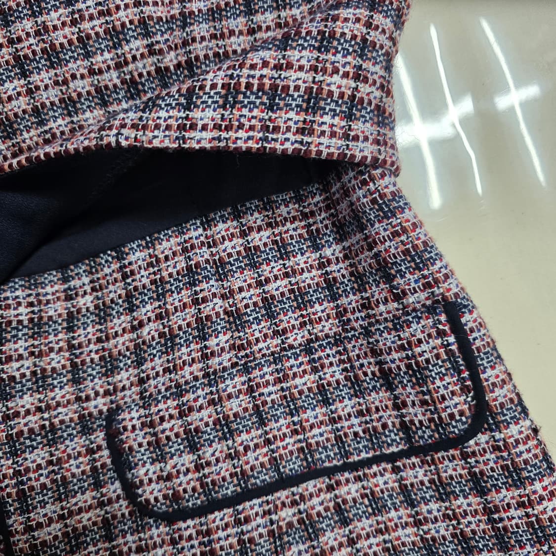 1292 지고트 트위드 원피스 여성 55 / 노카라 클래식 원피스 상품이미지5