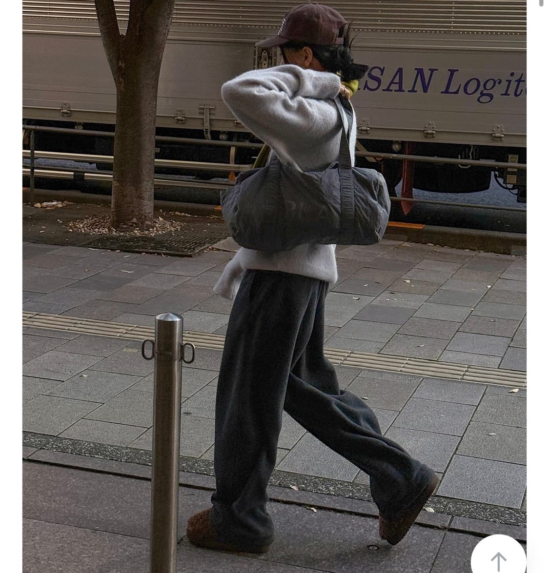 여성 크렘므 플리스팬츠 차콜 상품이미지2