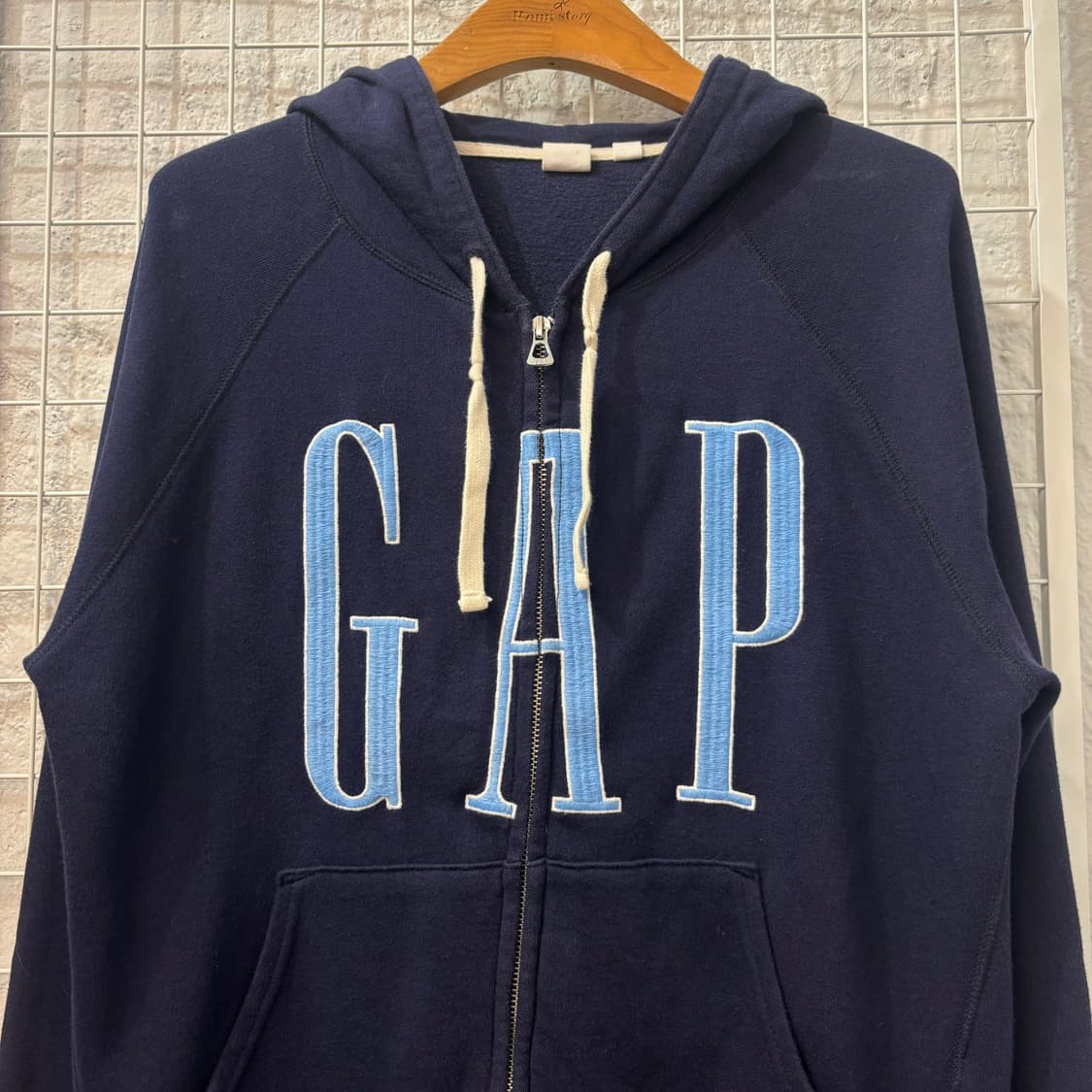 GAP 갭 y2k 네이비 후드집업 S 상품이미지3