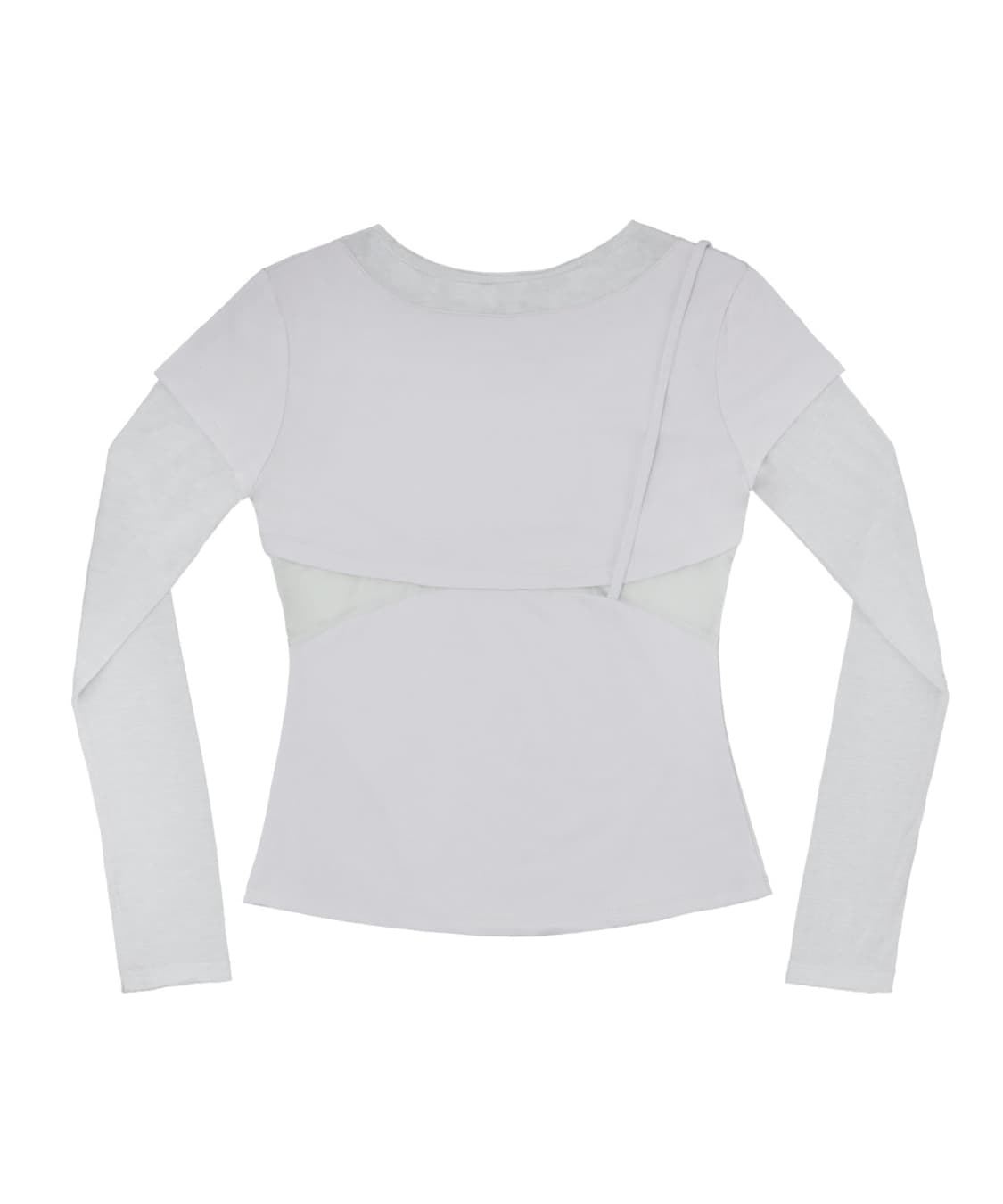 Layered Shoulder Strap Long Sleeves 상품이미지2
