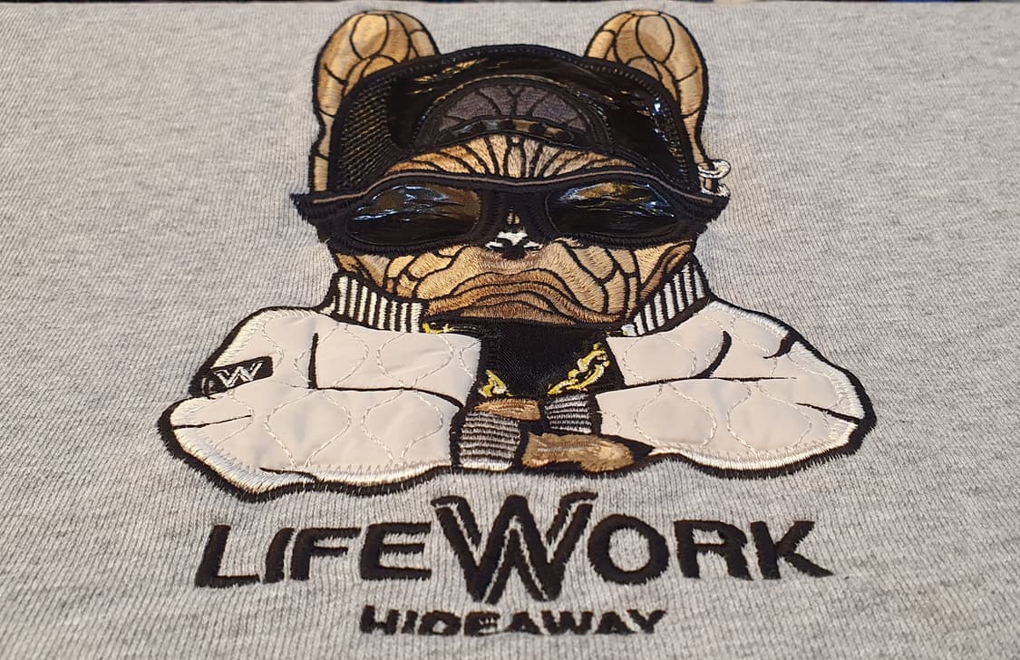 (새상품)100.라이프워크 힙독 오버사이즈 맨투맨  상품이미지4