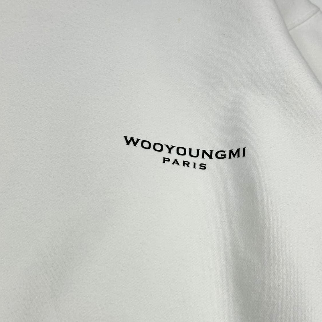 우영미 파리 백로고 화이트 크루넥 맨투맨 (XL) 상품이미지4