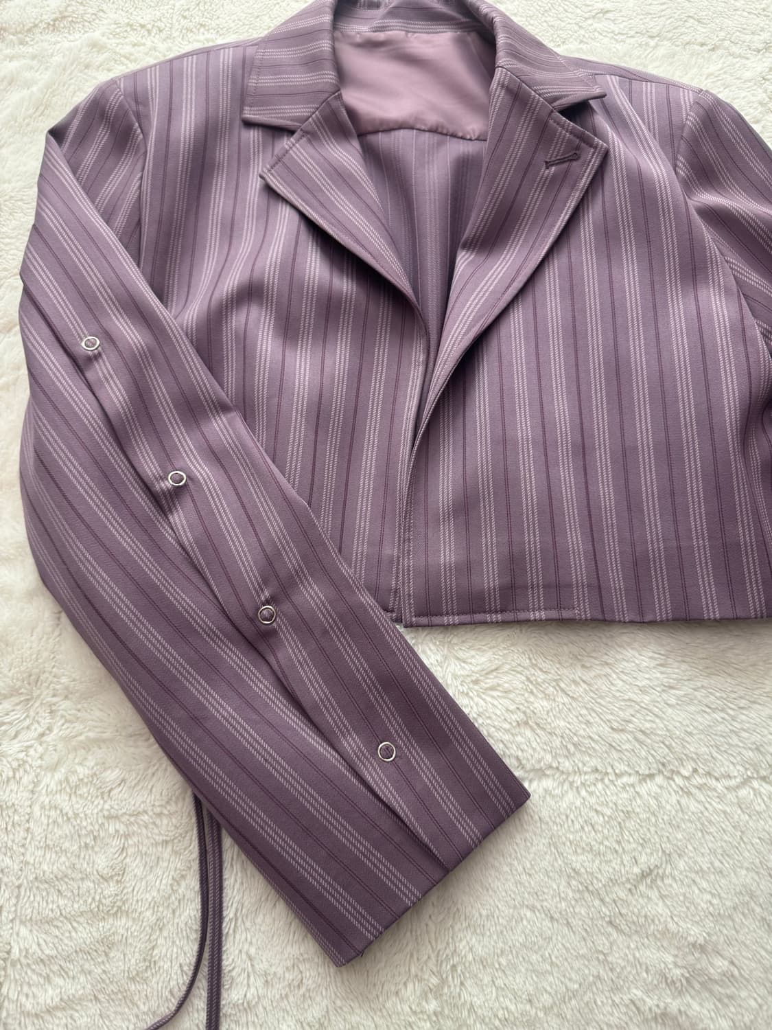 체리퀴리 플리츠 크롭 자켓 상품이미지3