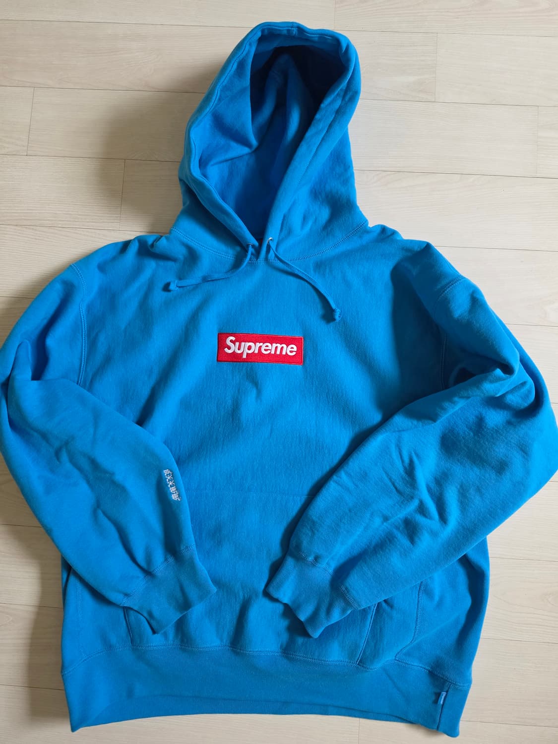 슈프림 박스로고 후드 스웨트셔츠 시안 - 25FW XL 상품이미지5
