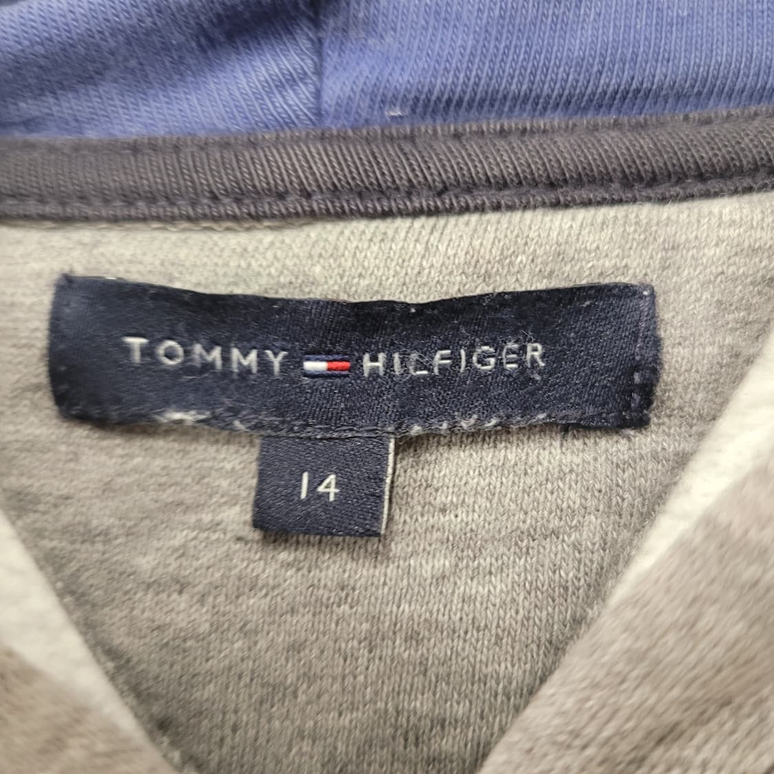 Tommy Hilfinger 타미힐피거 엘보 패치 후드집업 그레이 상품이미지4