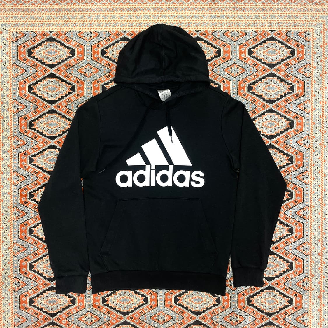 아디다스 삼각로고 블랙 후드티셔츠 여성M 상품이미지1