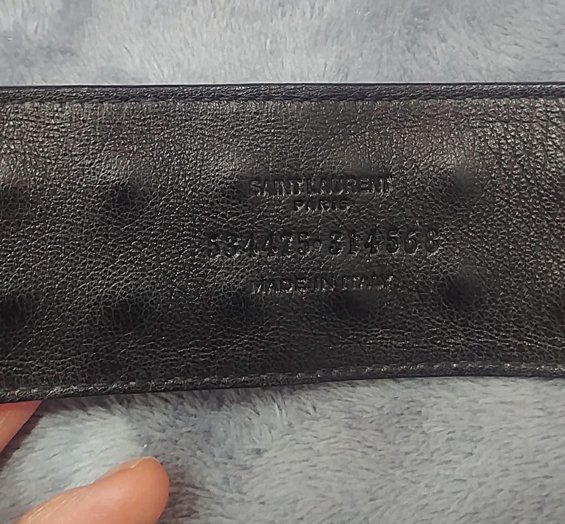 생로랑Saint Laurent 스터드 레더브레이슬릿 블랙 상품이미지3