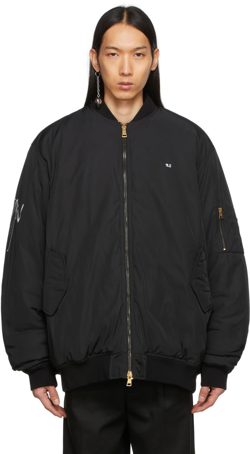 라프시몬스 고딕 오버사이즈 봄버 자켓 46 사이즈 상품이미지3