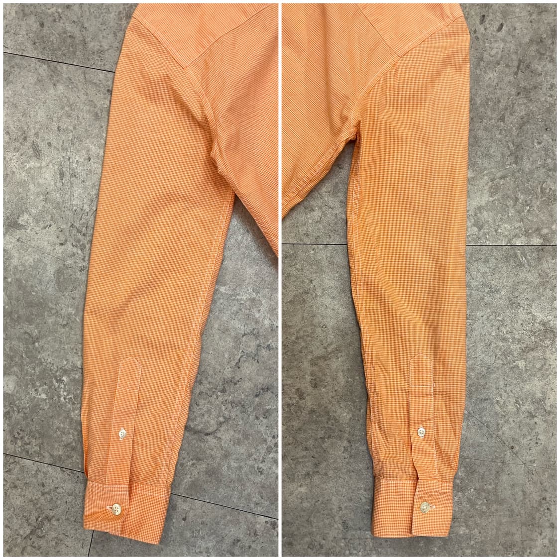 폴로 진스 깅엄 체크 셔츠 오렌지 #csz3143 상품이미지9