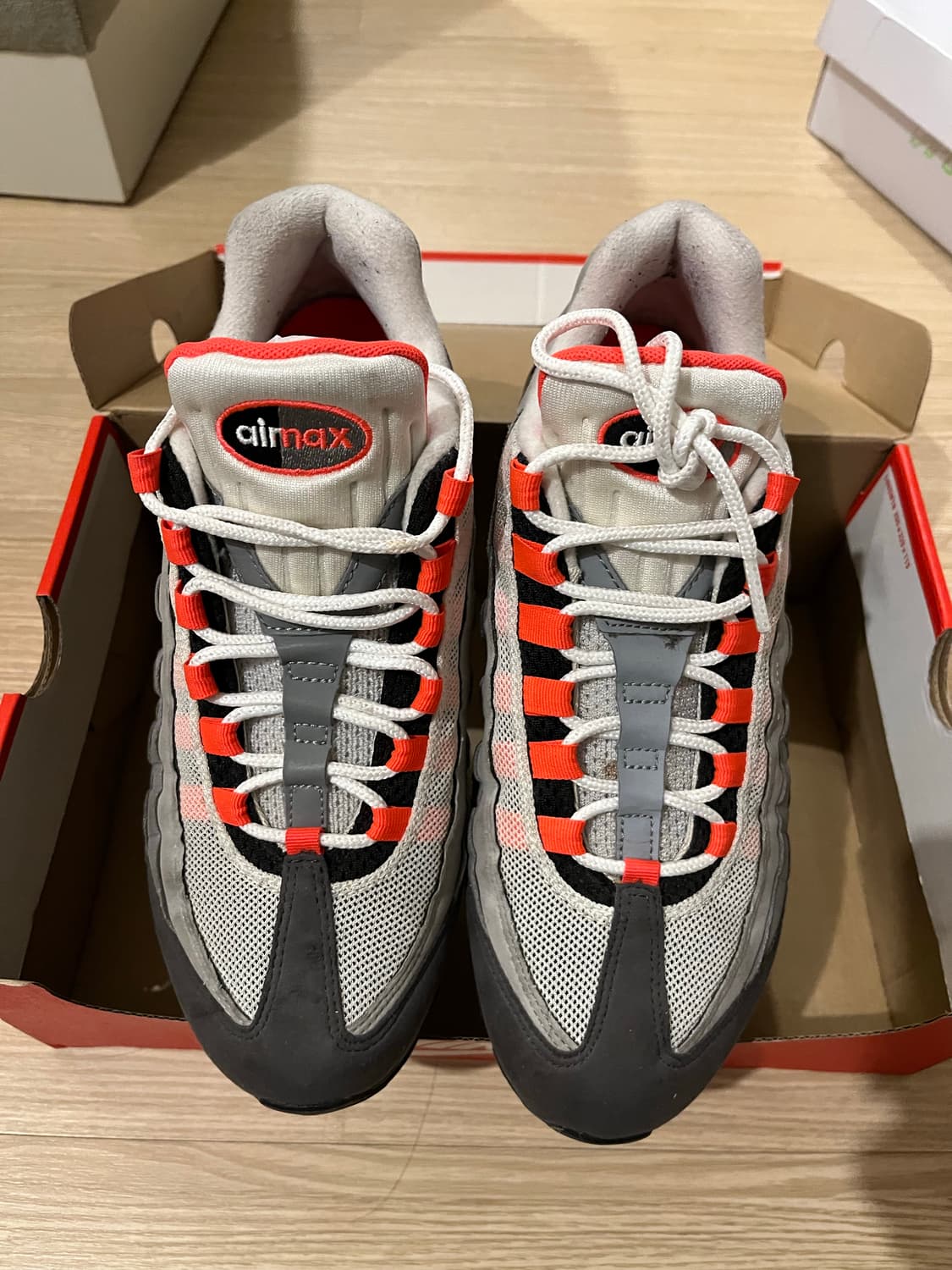 (270) 나이키 에어맥스 95 OG 솔라 레드 2018 상품이미지2