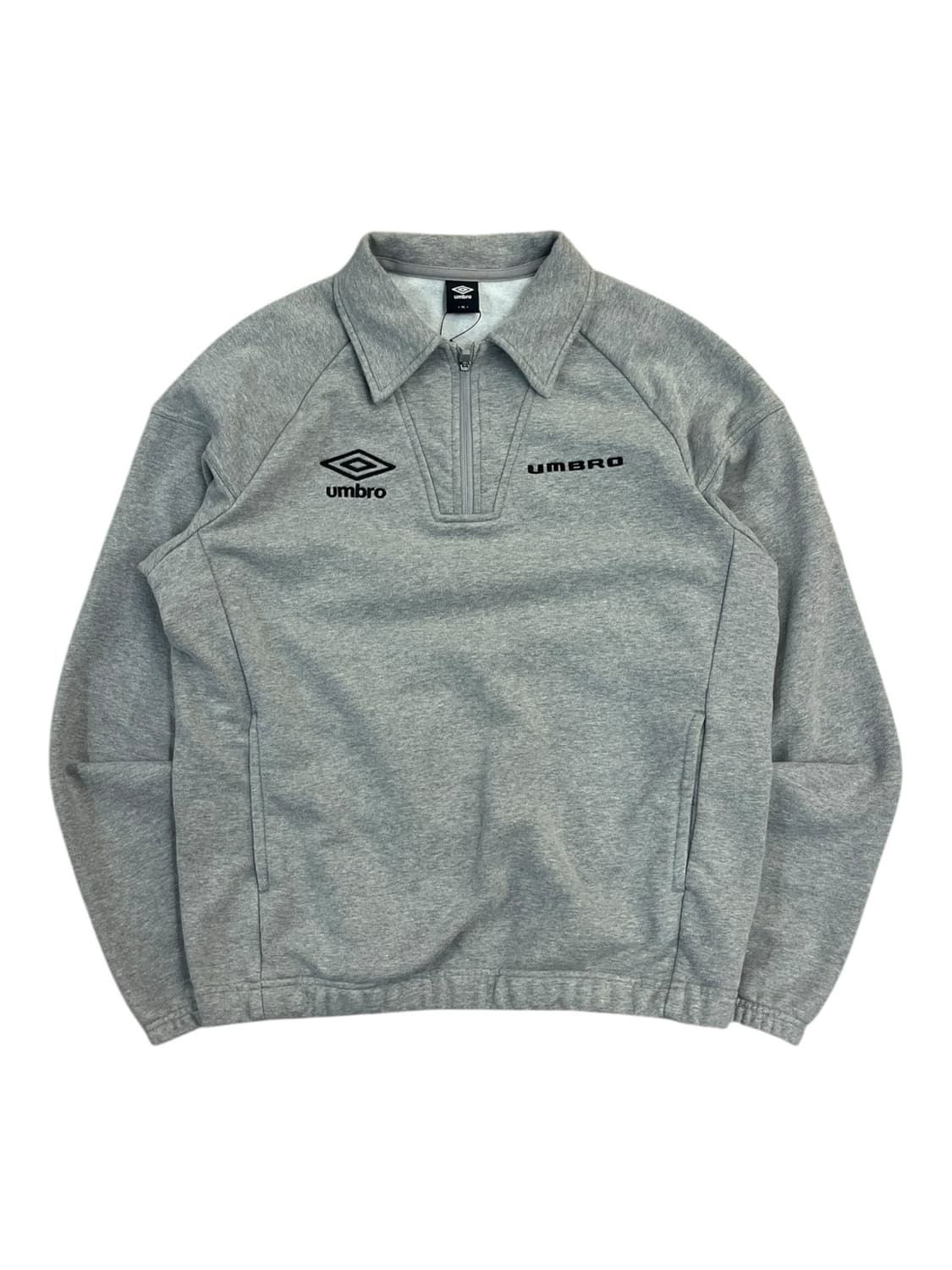 엄브로 카라 집업 맨투맨 그레이 95 #csz2553 상품이미지3