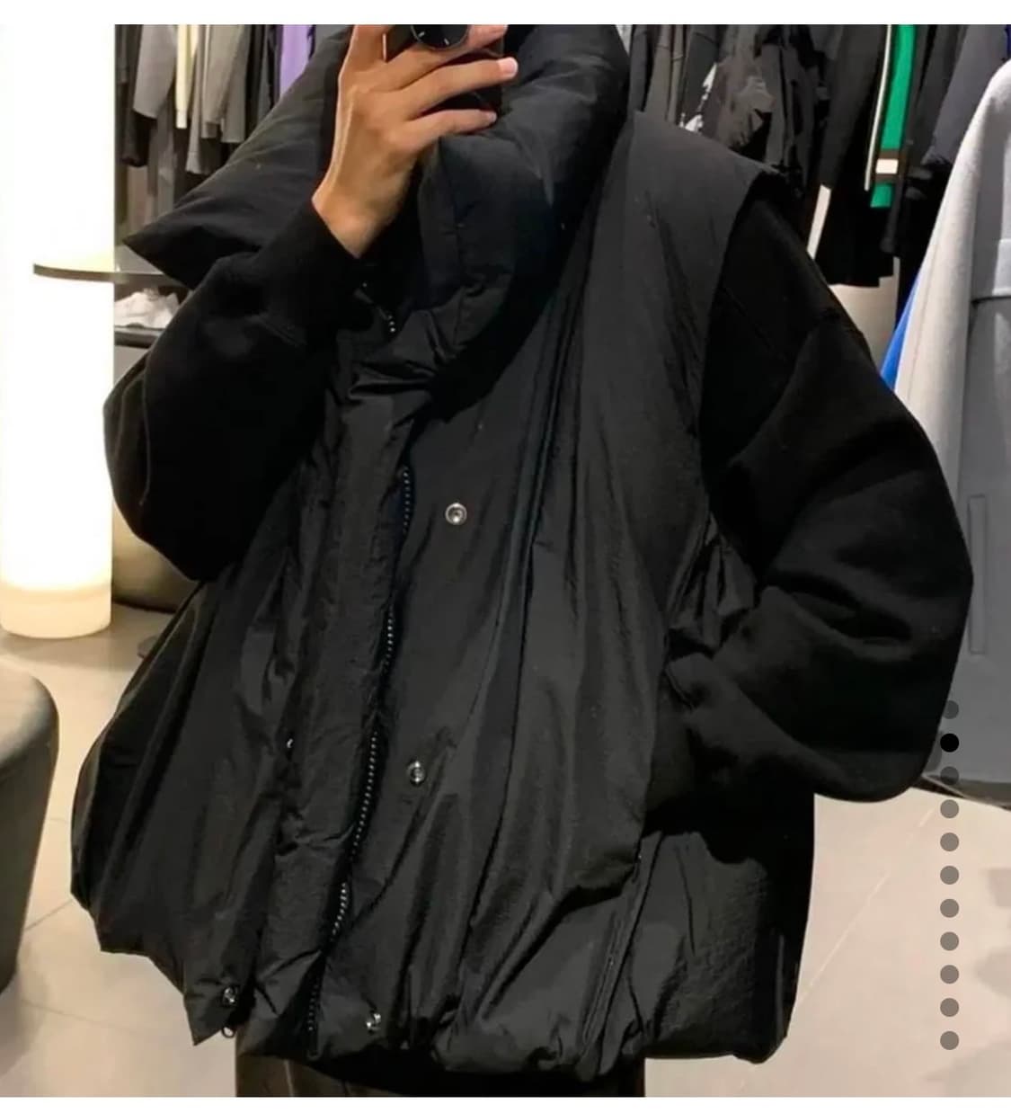 시스템옴므 22fw 구스다운 패딩베스트 상품이미지2