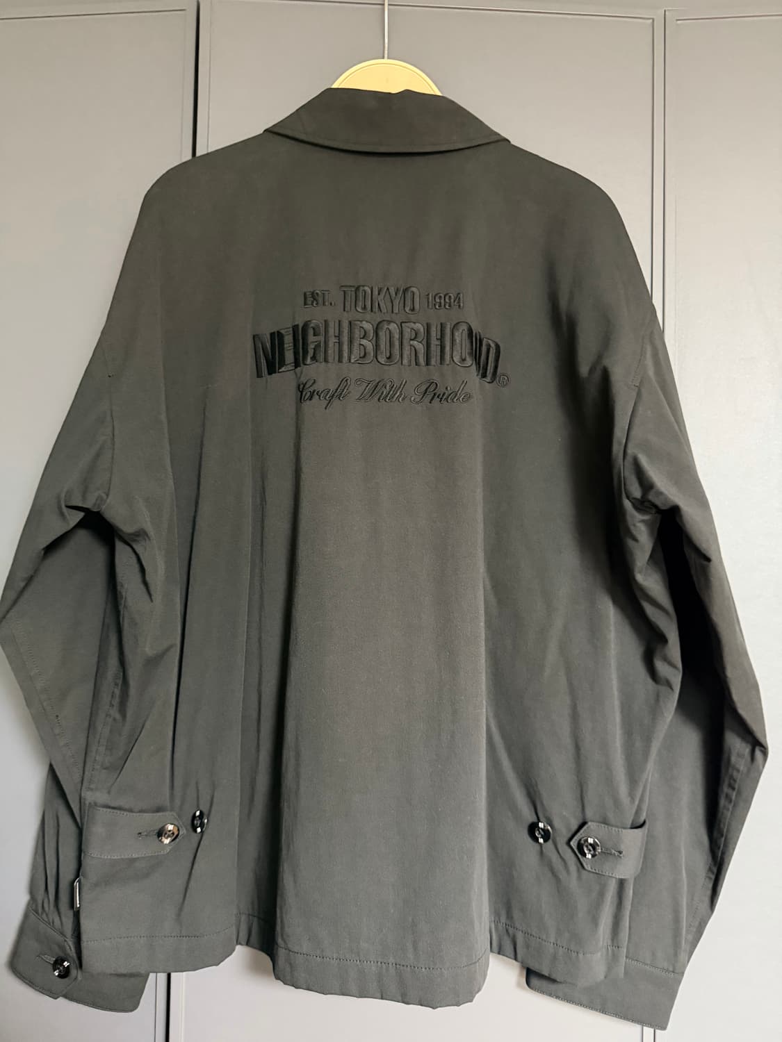 (L)네이버후드 체크 라이너 워크 자켓 블랙 상품이미지2