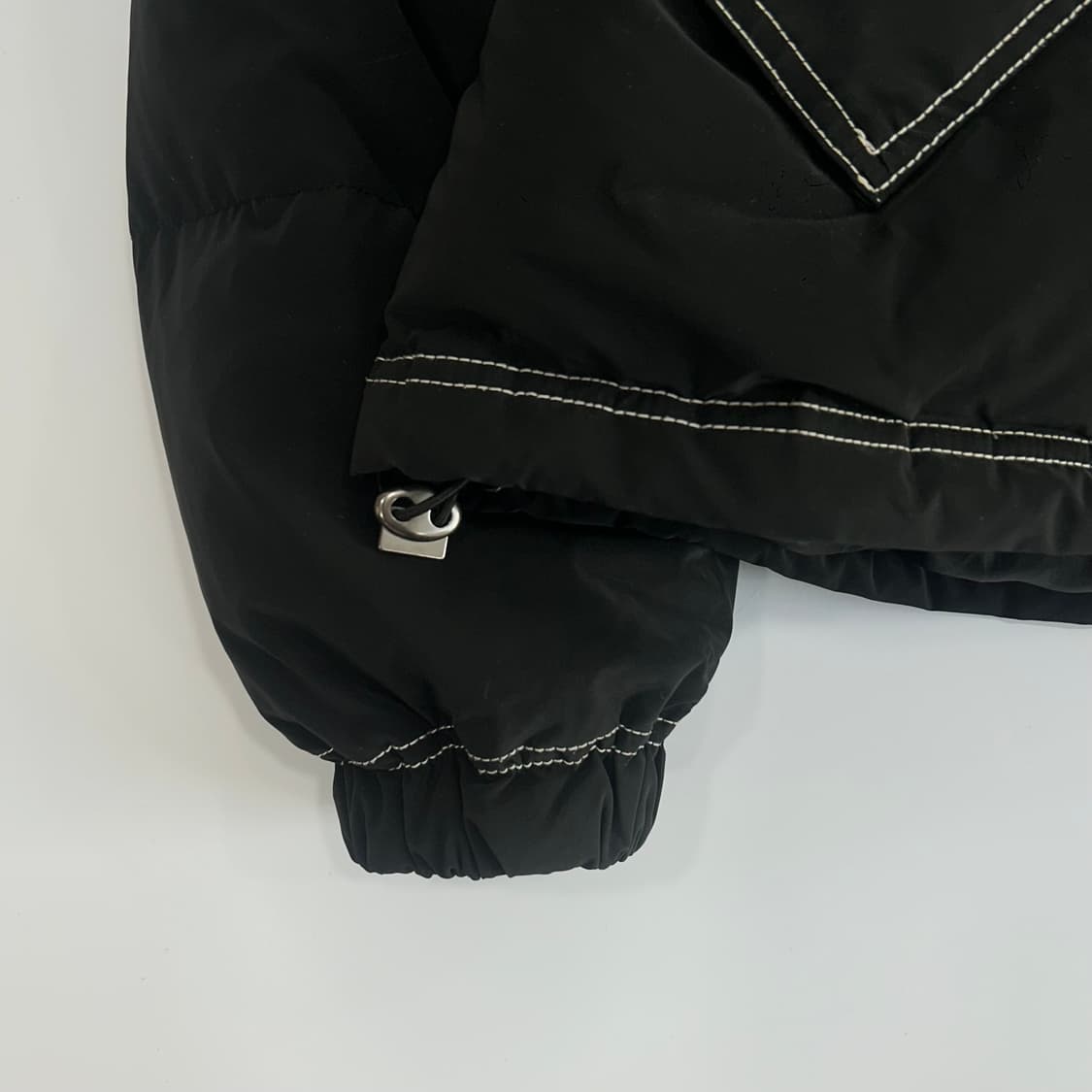 Matin kim  마땡킴 스티치 코딩 매트블랙 패딩 상품이미지4