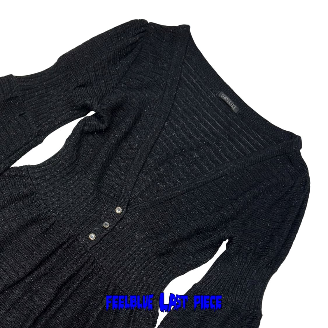 Glitter Stripe Knit Mini Dress 상품이미지3