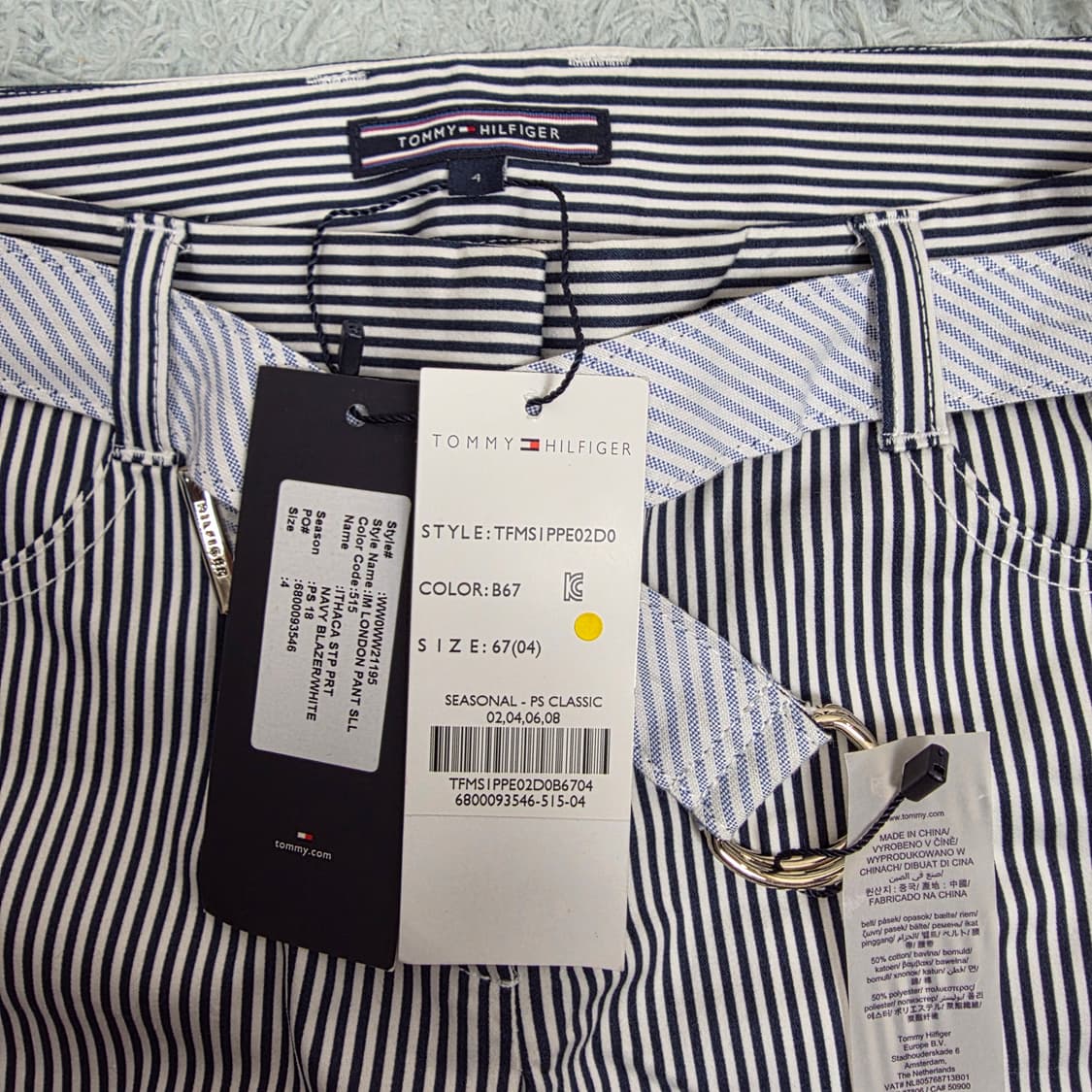 [새상품] 타미힐피거 IM LONDON 스트라이프 팬츠 26 상품이미지6