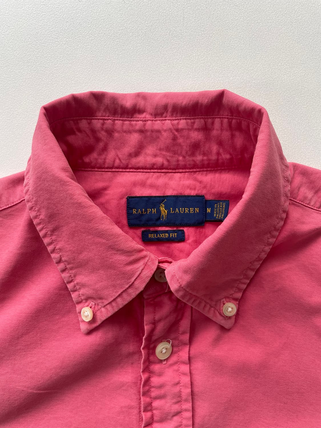 [M] 폴로 랄프로렌 여성 코튼 가먼트다잉 솔리드 셔츠 릴렉스 핏 상품이미지7