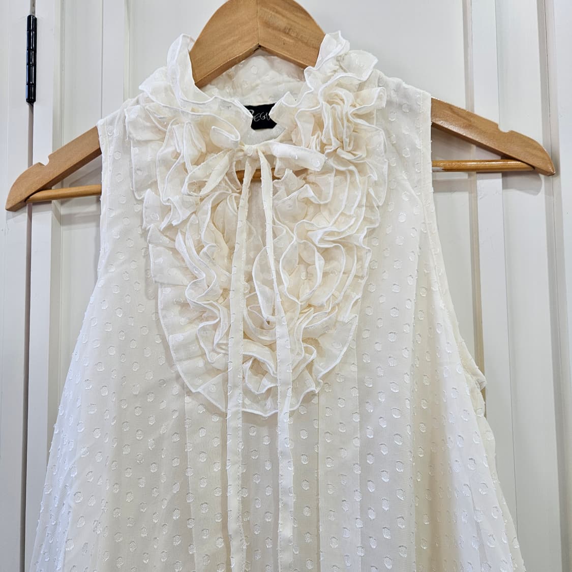 아이보리 프릴 캉캉 미니 원피스 상품이미지3