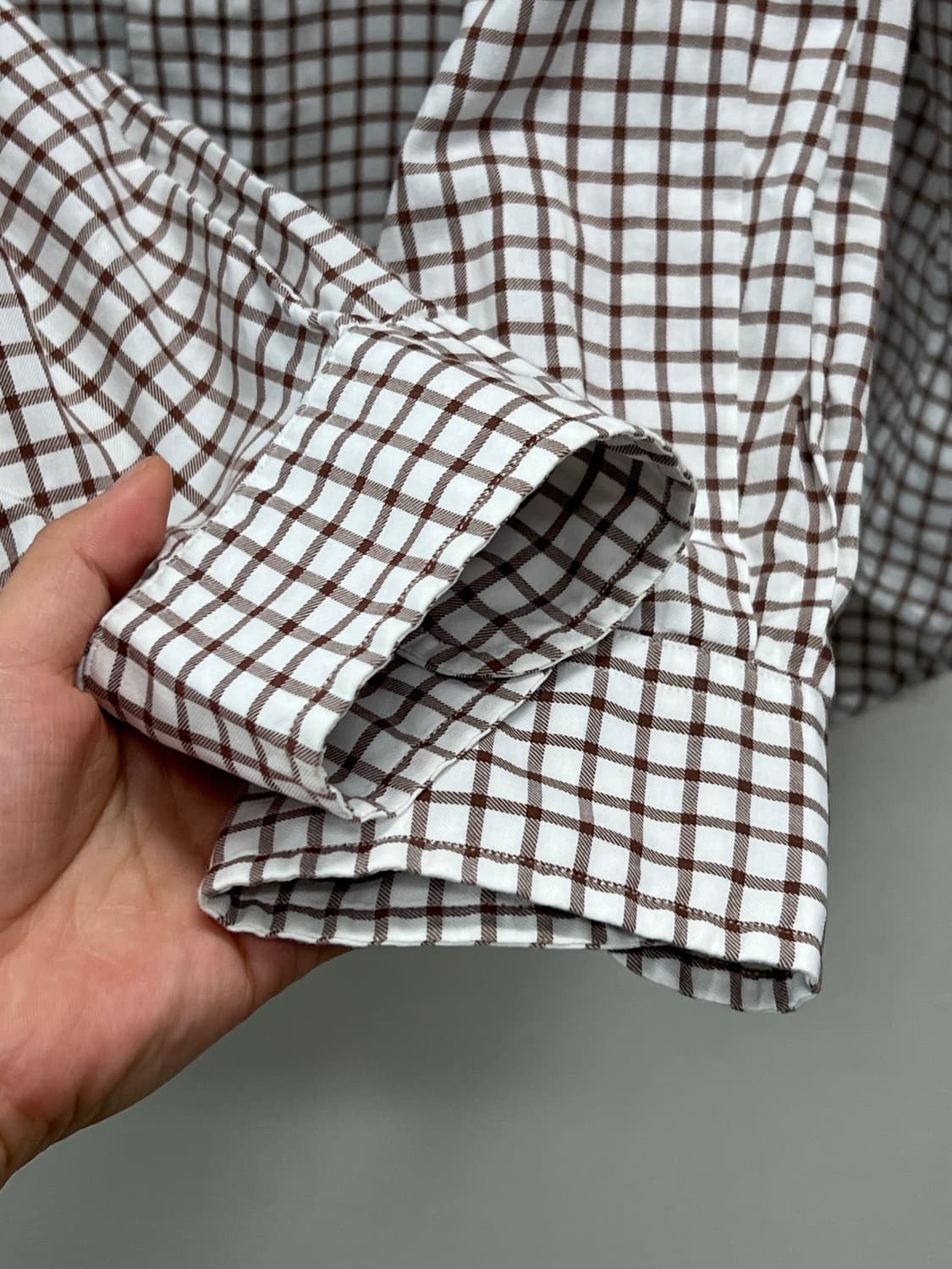 폴로랄프로렌 체크셔츠 화이트/브라운 상품이미지5