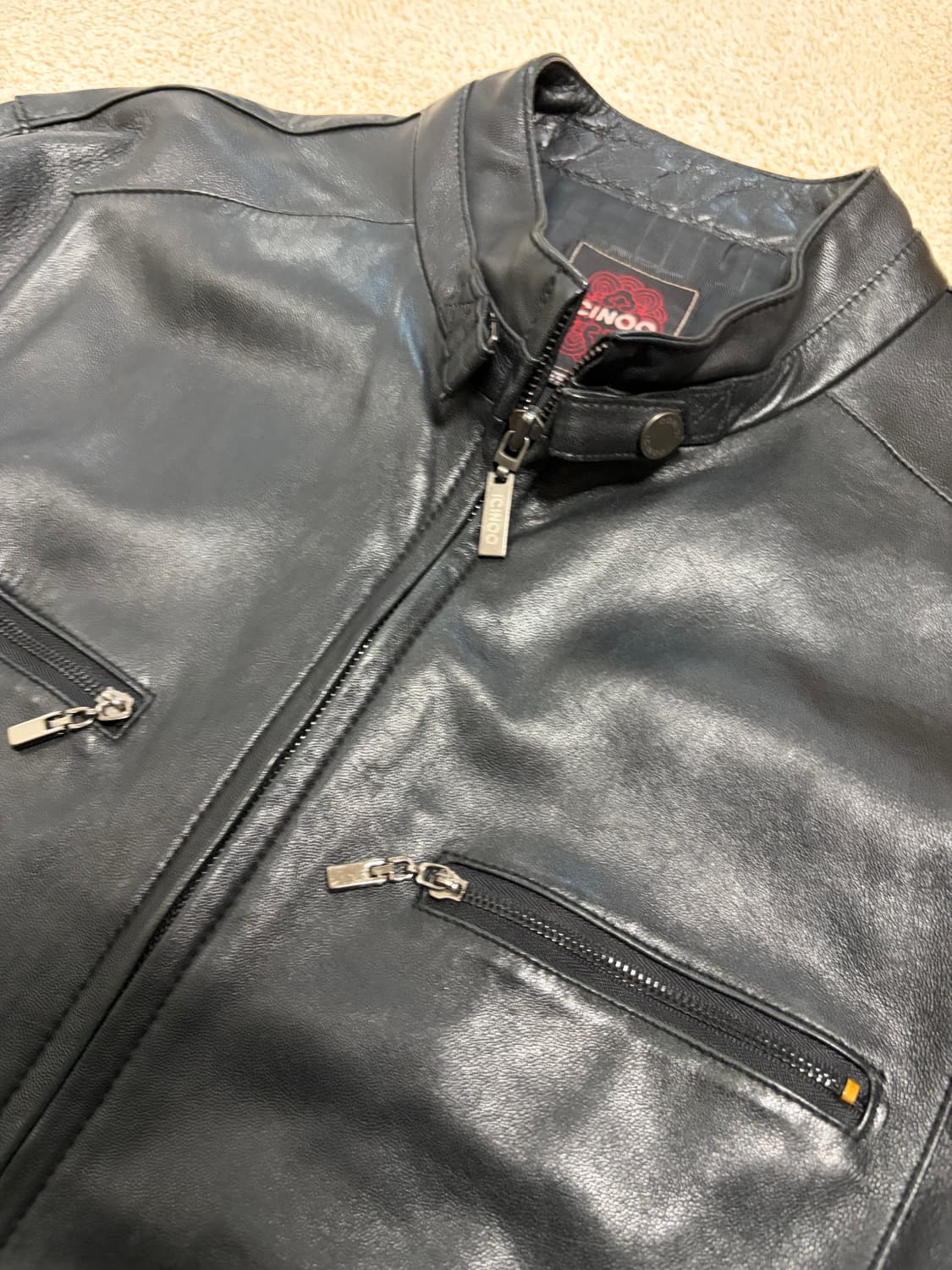 XL) 빈티지 램스킨 카페레이서 자켓 양가죽 자켓 상품이미지3