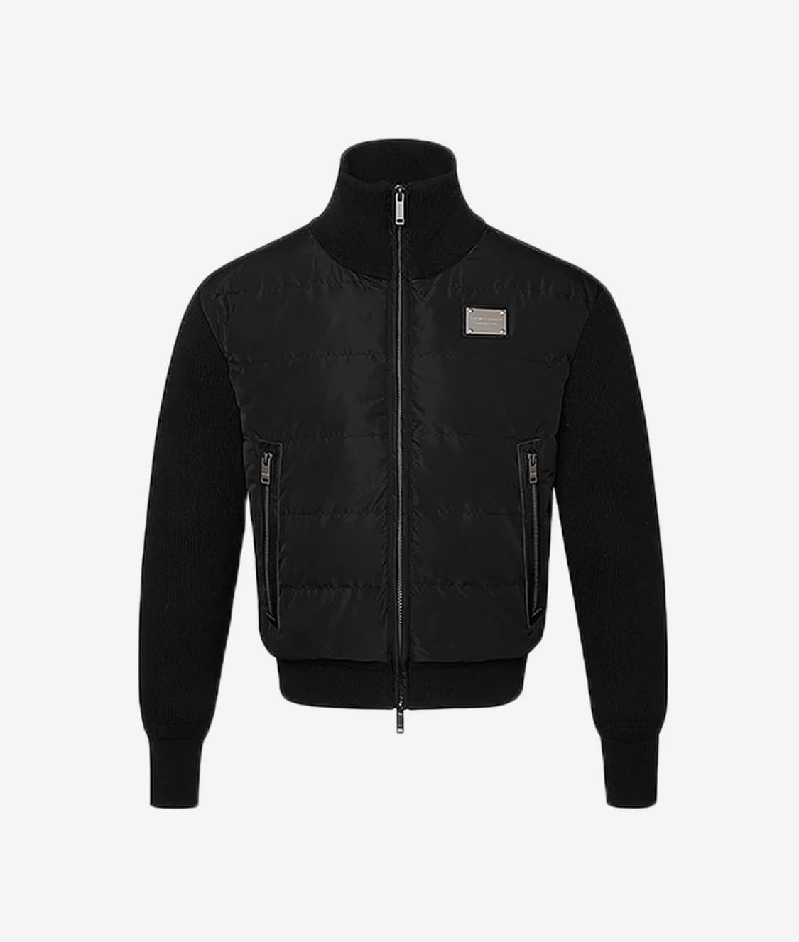 [새상품] 2) 볼란테 프리미엄 구스 니트 패딩 자켓 블랙 상품이미지3