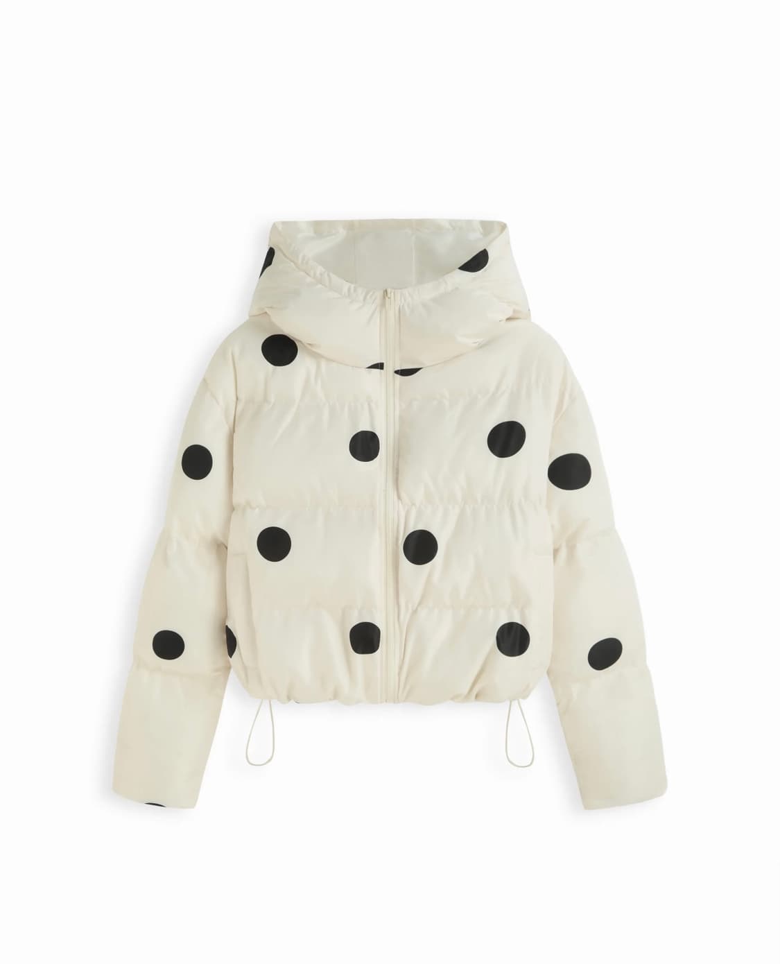 도트 크롭 패딩 M사이즈 상품이미지2