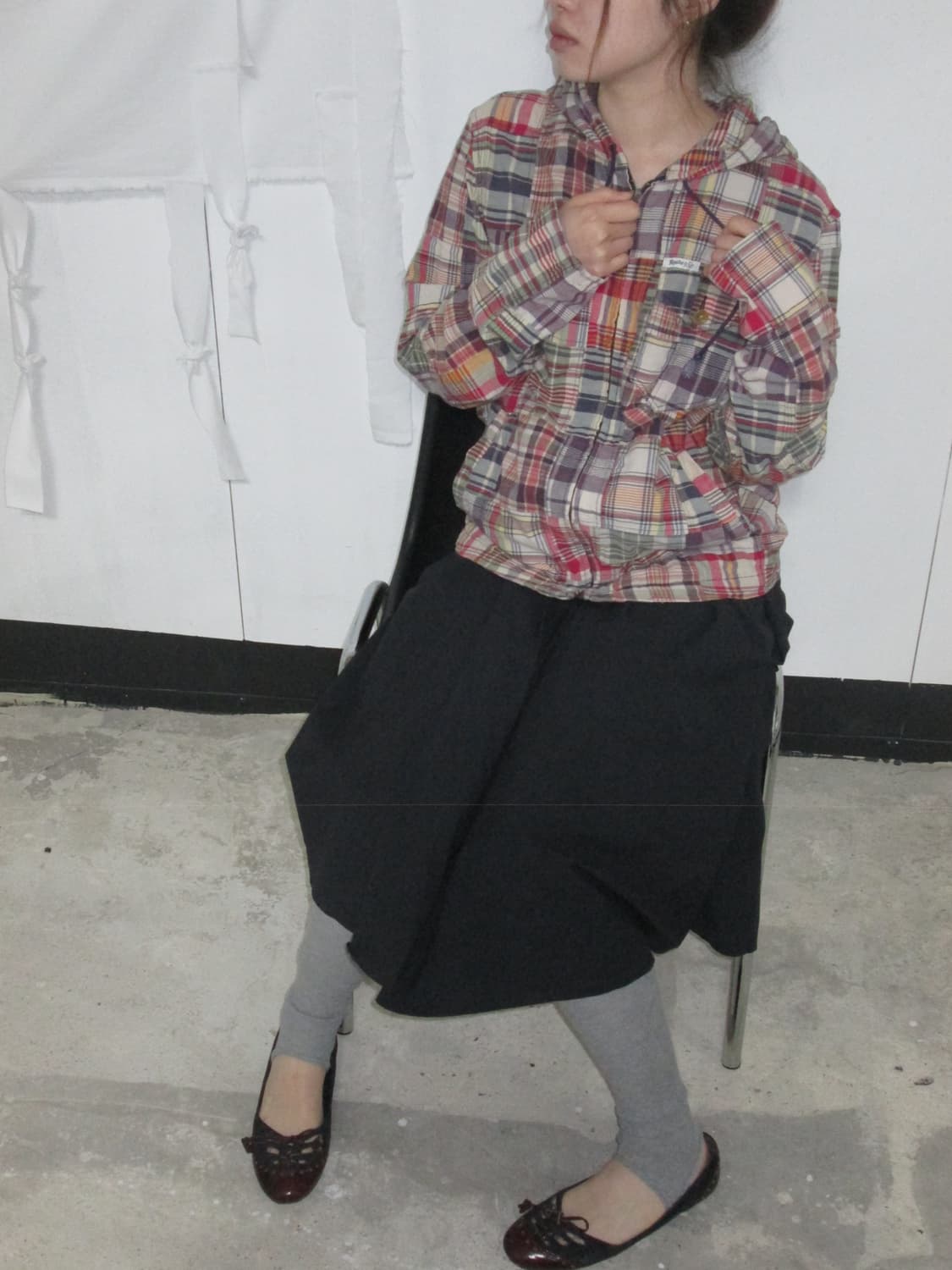 Polo Patchwork Check Zip Hoodie 상품이미지2