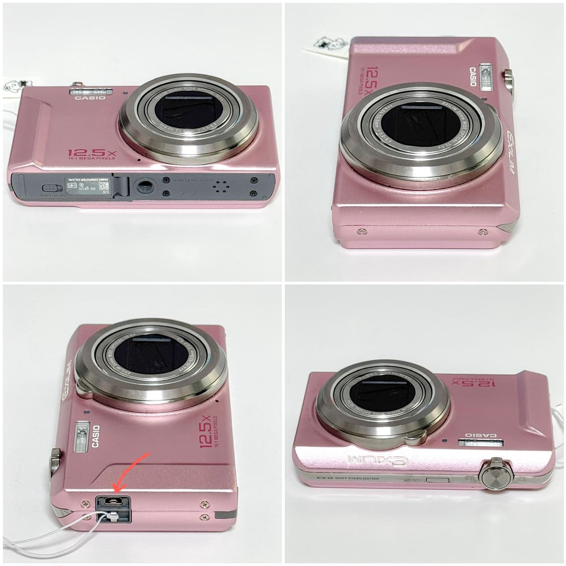 카시오 엑슬림 ZS170 베이비핑크 빈티지디카 상품이미지3