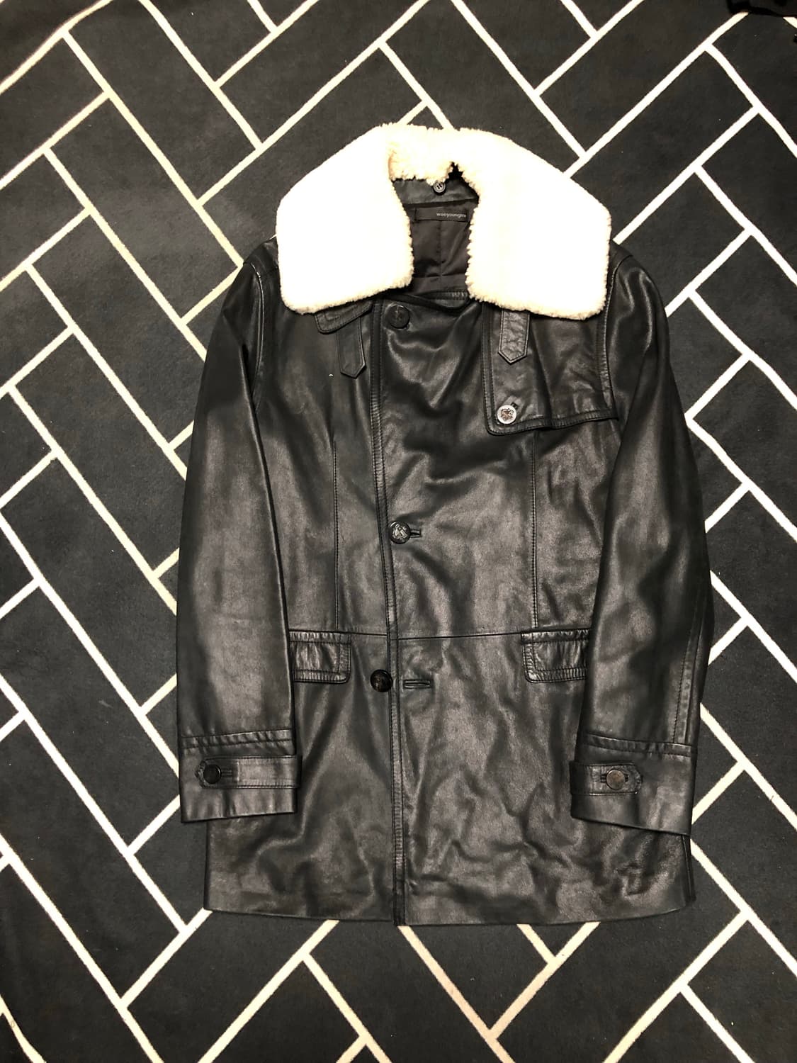 (초특가)우영미 솔리드옴므 리얼가죽시어링무스탕/몽클레어 타임 시스템톰포드 상품이미지5