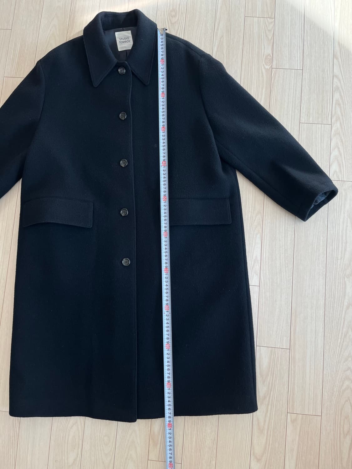 스튜디오톰보이 네이비 롱코트 상품이미지7