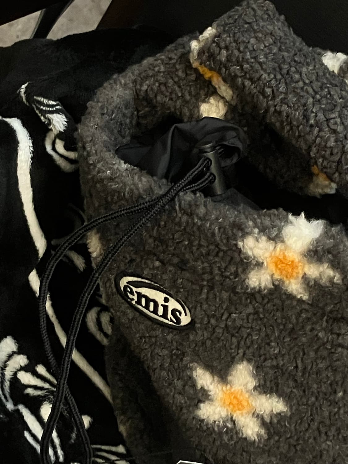 이미스 플라워 부클 토트백 블랙  #csz3034 상품이미지5