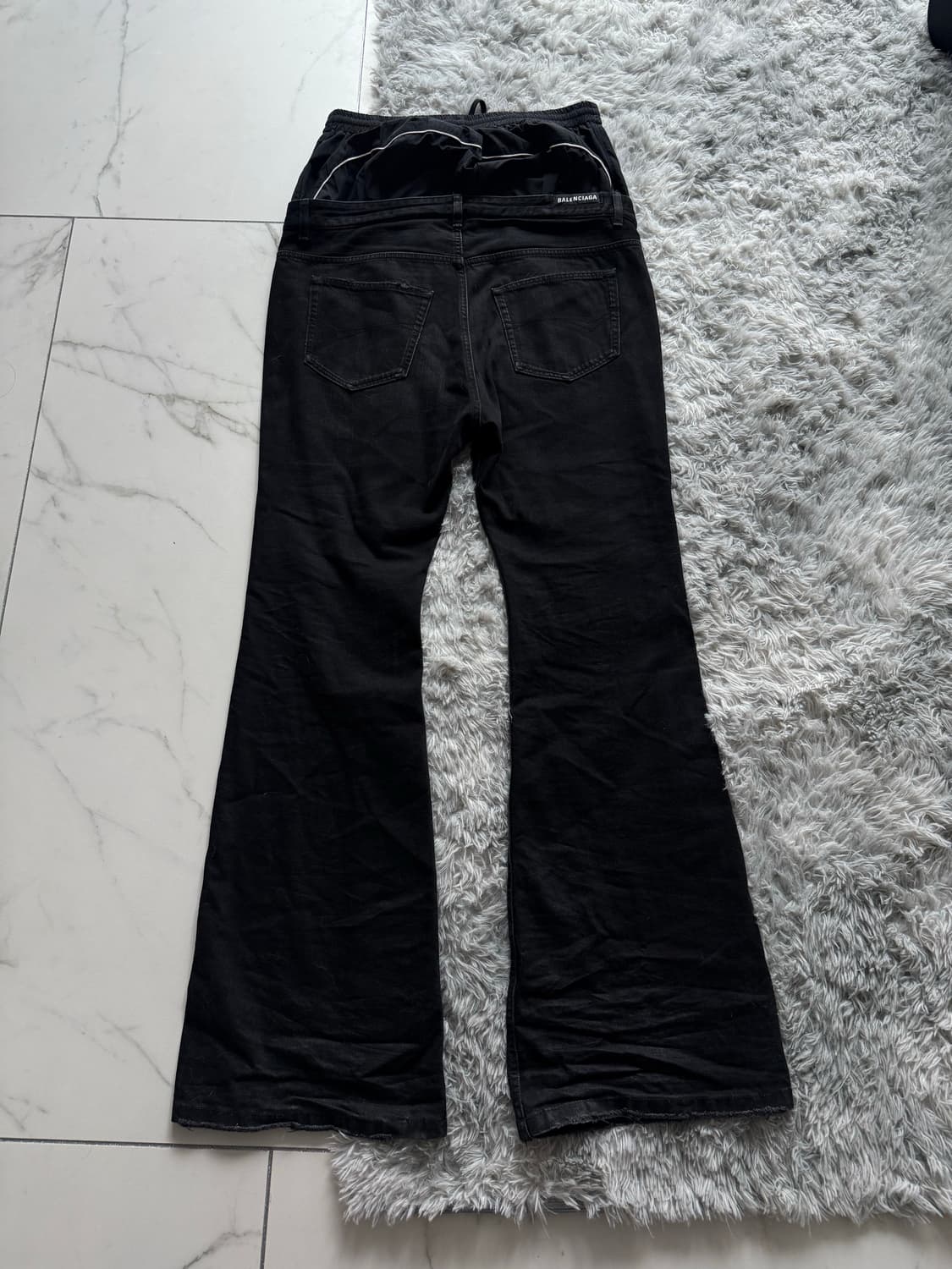 발렌시아가 레이어드 플레어 팬츠 L 상품이미지3