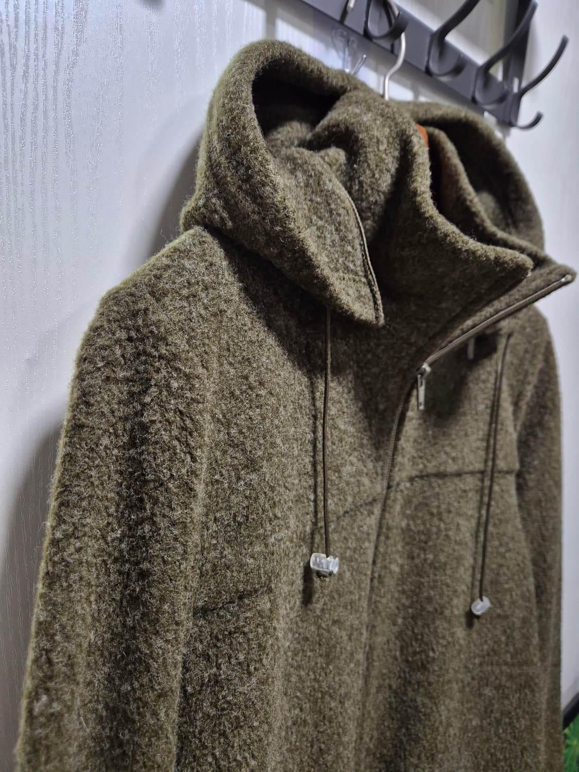 (세일) iCB. 카키색 후드 집업 자켓 상품이미지3