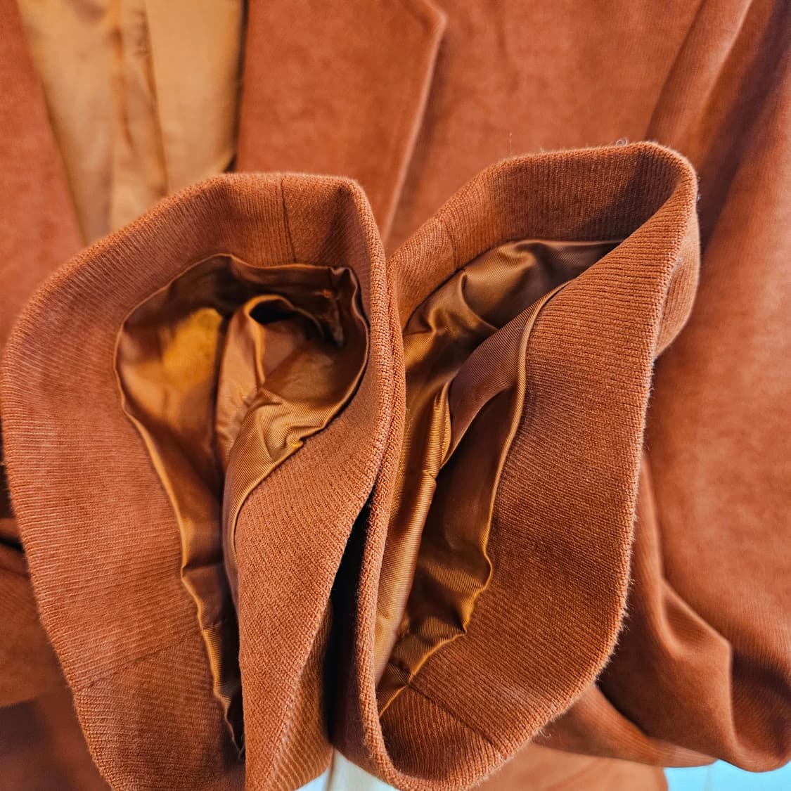 Ghibli 오렌지 스웨이드 콤비 자켓 105 상품이미지4