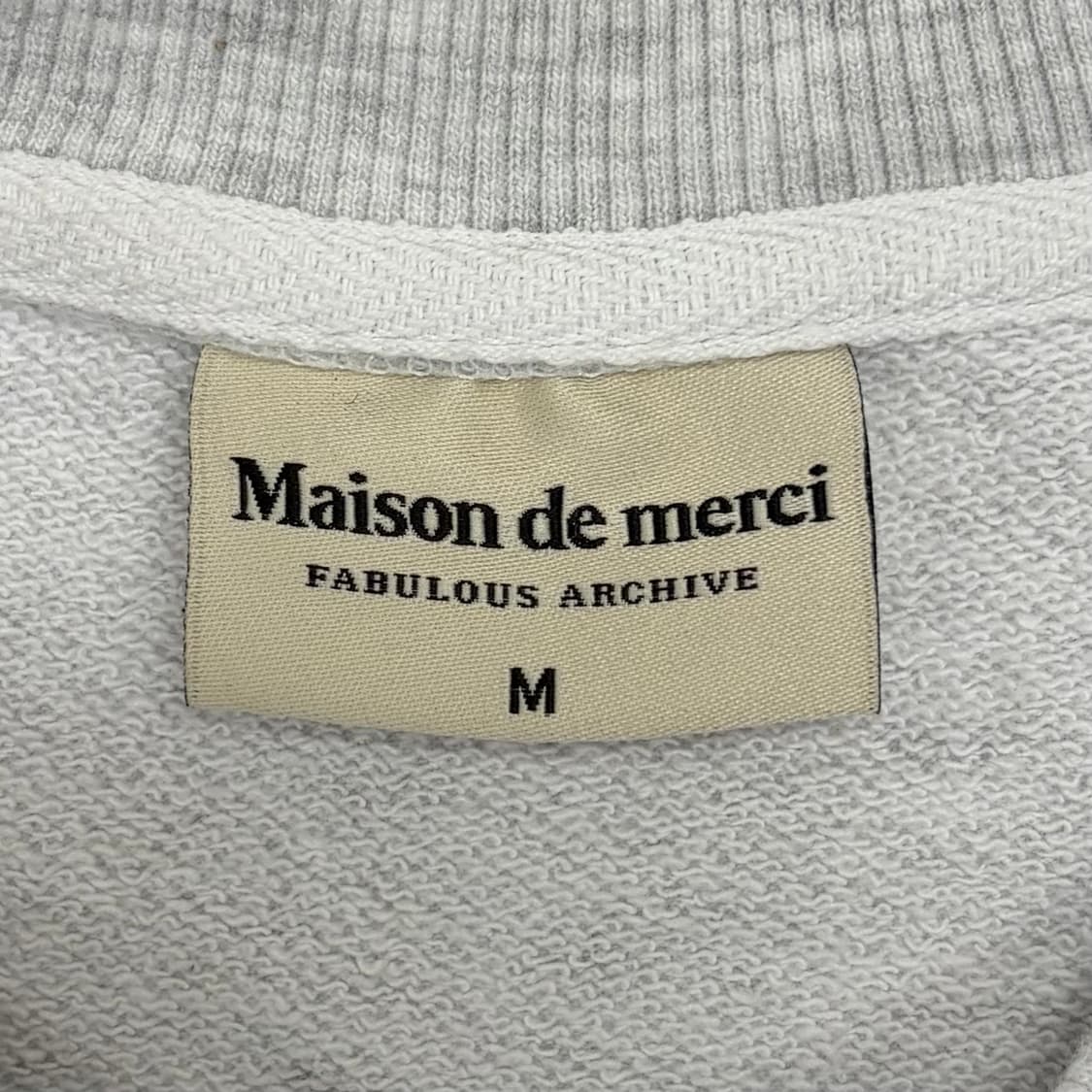 메종 드 메르시 맨투맨 티셔츠 그레이 상품이미지5