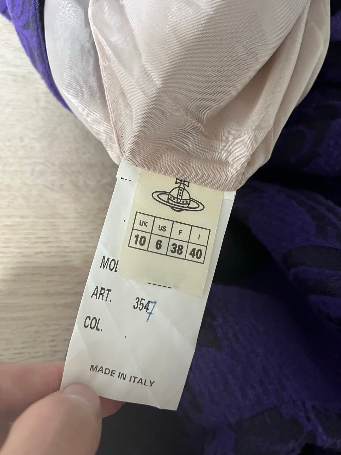 10 비비안 웨스트우드 골드라벨 퍼플 플로랄 벌룬 크롭 팬츠 상품이미지10