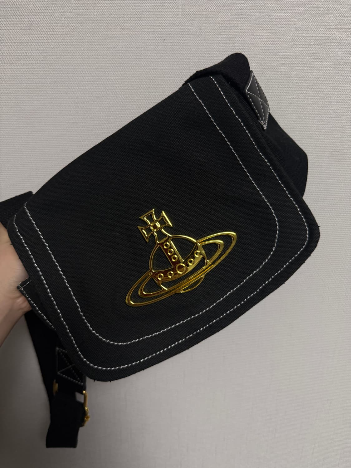 비비안웨스트우드 코튼 숄더백 상품이미지1