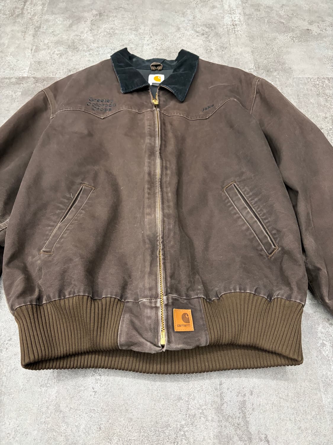 10s 칼하트 산타페 j14 dkb 브라운 자켓 상품이미지5