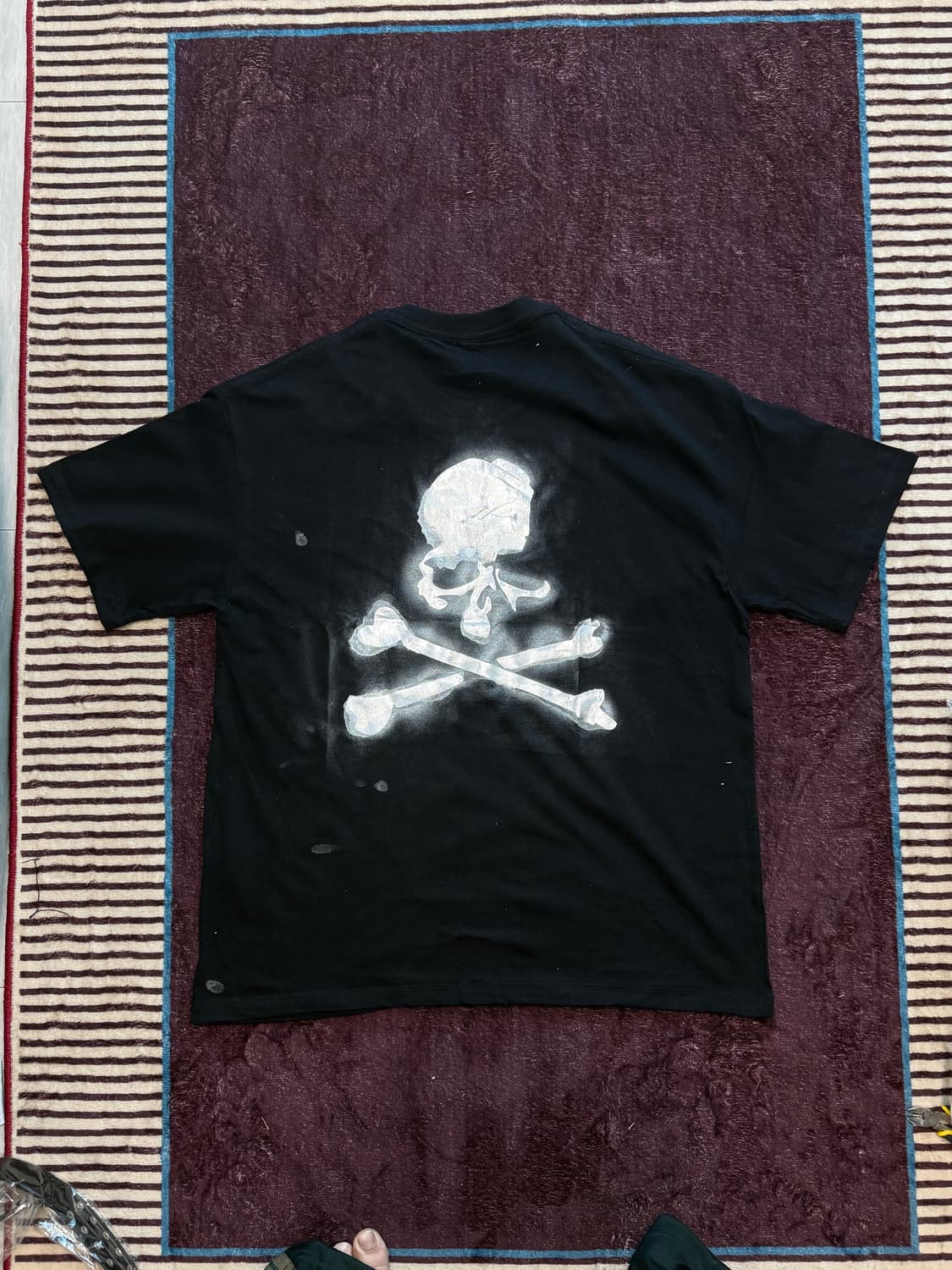 빈티지 무드 스컬 실버 유광 프린팅 SKR 반팔  상품이미지7