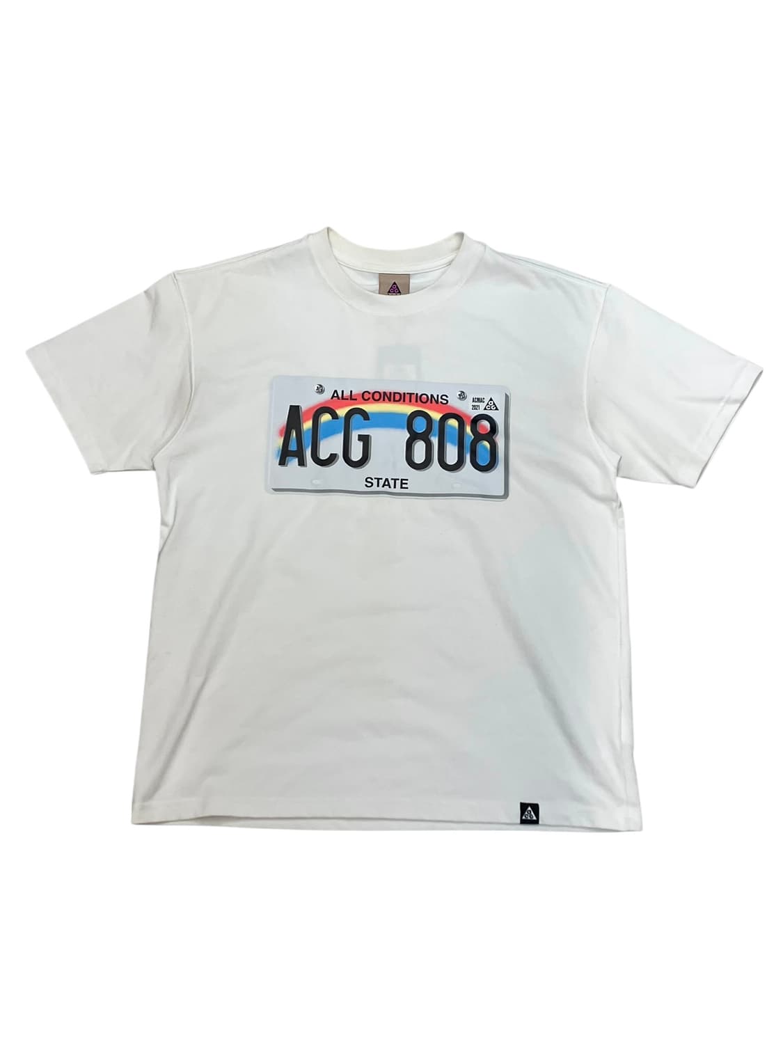 나이키 ACG 프린팅 반팔 티셔츠 화이트 L  #csz3896 상품이미지3